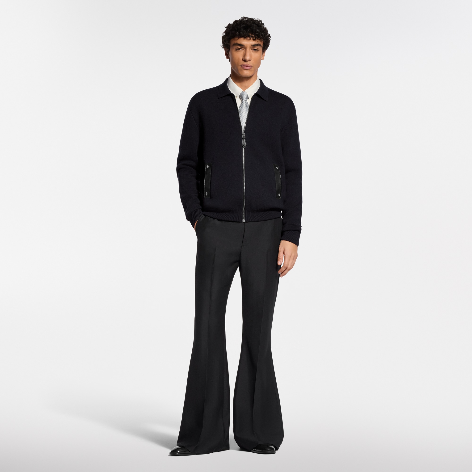 Knit Blouson With Leather Details - Men - Ready-to-Wear | LOUIS
